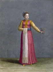 Una joven mujer valaca, placa 81 de 